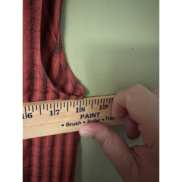 Zero + Maria Cornejo Red Striped Sleeveless Tasmeen Jumpsuit, Sz 6 V-Neck - Picture 7 of 9